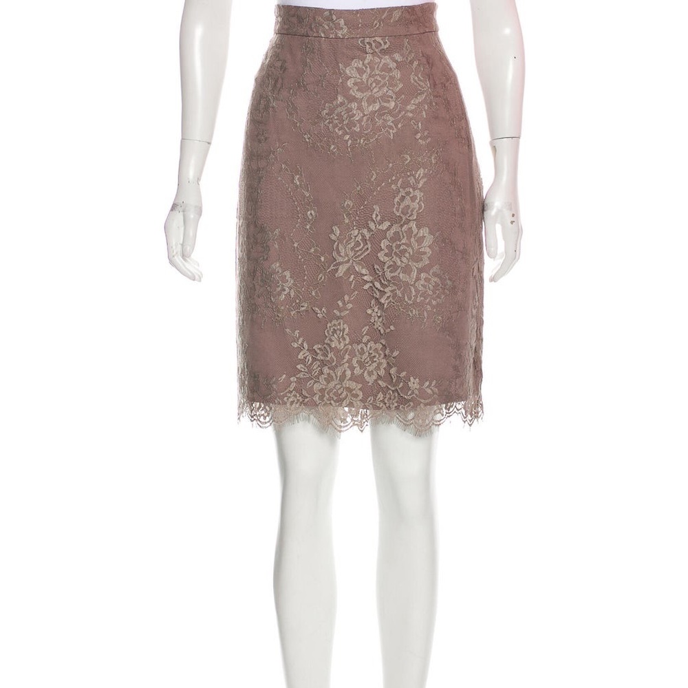 LK Bennett London black lace skirt size 4-6 US NWT